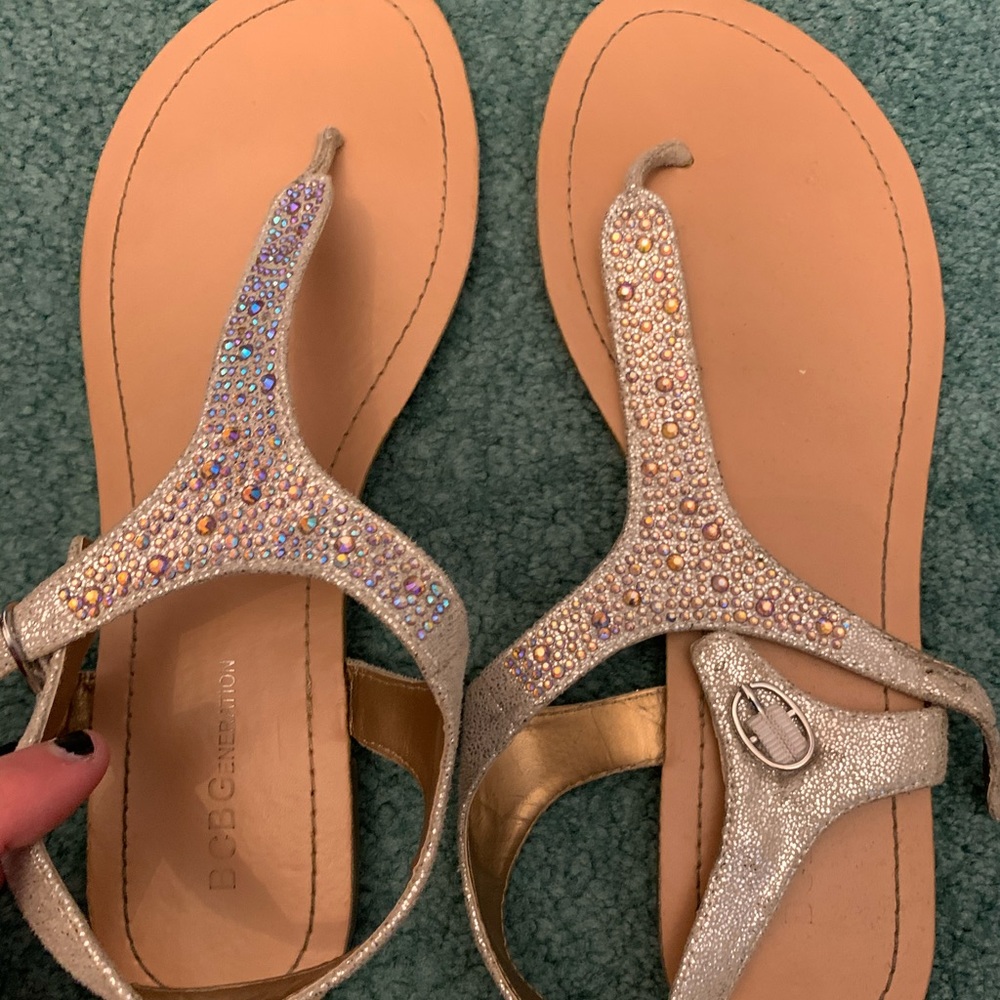 BCBG Jewelled Sandals
